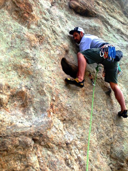 Matt stepping into pod at the start. 