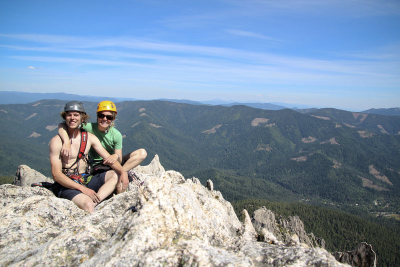 Summit shot from the top of Mt. Hubris aka the Ogre in the Castle Crags Wilderness - California