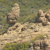 An unusually busy day at Balanced Rock, high above Echo Cliffs.