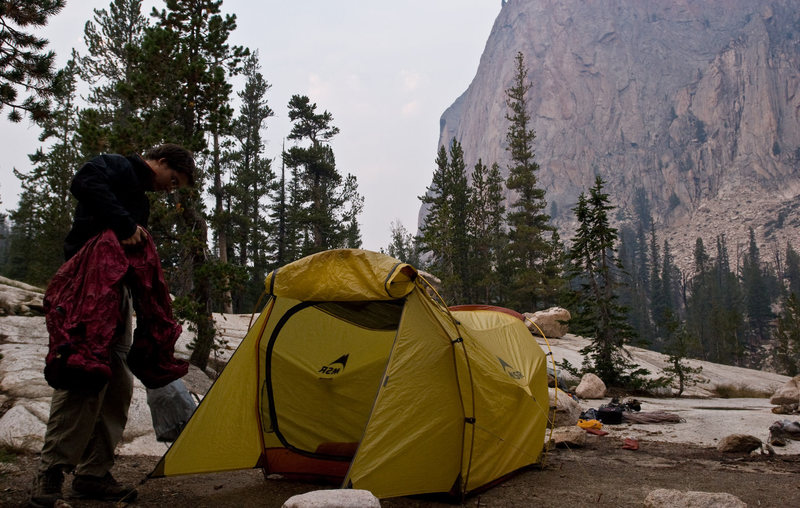 A smoky day at the Perch. 