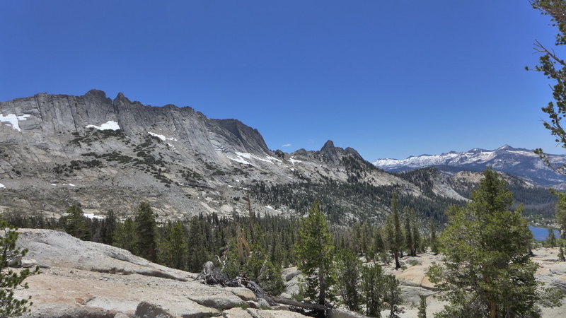 the ridge from the approach