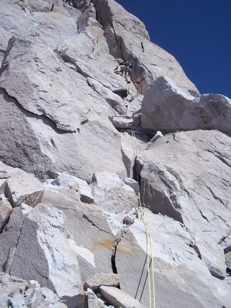 Second pitch of SE Buttress