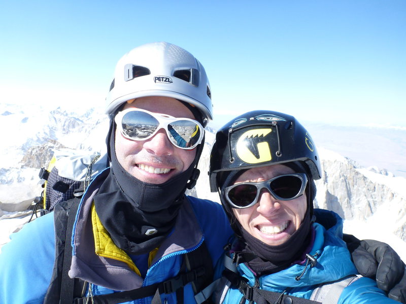 Best. Birthday. Ever.  With my guide on top of Mt. Whitney on my 50th birthday.