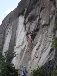 The lower corner of the route. Photo by John Chepes