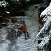 Top-roping Little Angel Falls, Naples NY