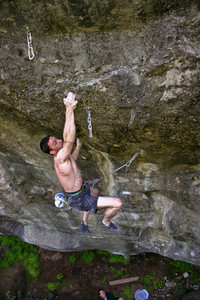 Mustang Requist on an early Gala Gala Happy attempt.