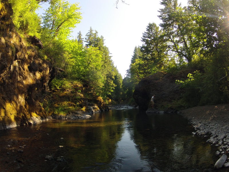 View of the Mill Creek Park Boulder