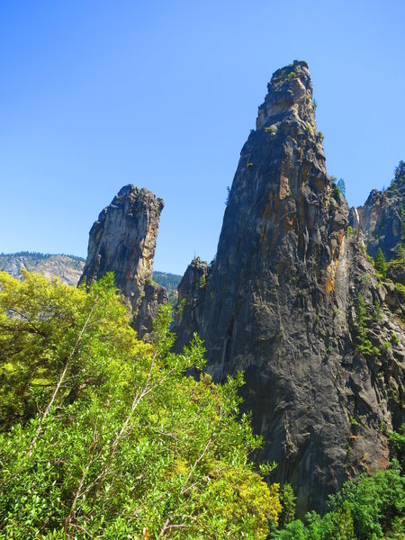 Lower and Higher Cathedral Spires from the descent of HCR