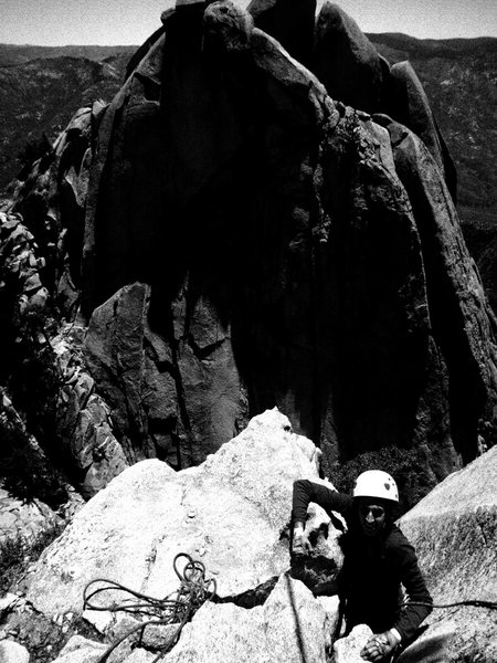 Tara Misiewicz topping out, Thin Ice