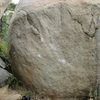 Lizard Corner. The boulder to the left is Retropulsion.