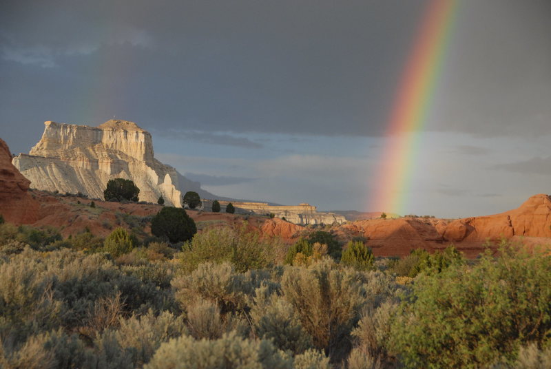 Summer Rainbow near Henrieville<br>
Garfield County