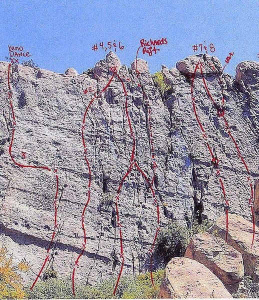 Trad finish variations.  Richard's Rift and Route 7/8