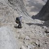 back down the scree and talas - I found sticking to left as long as possible the best