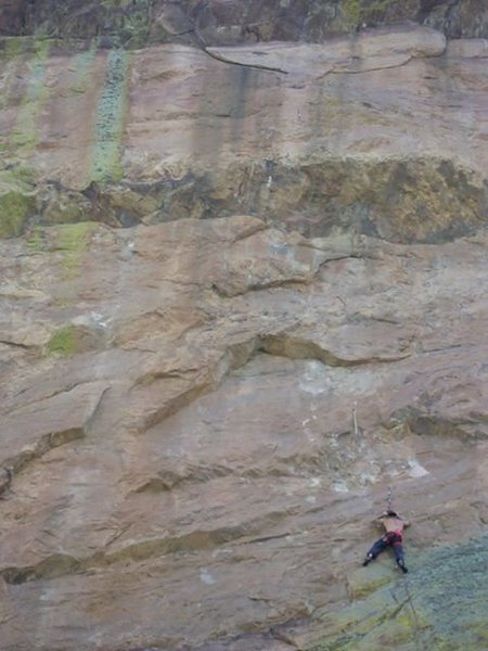 The endless sea of Sandstone on this 40 meter route...