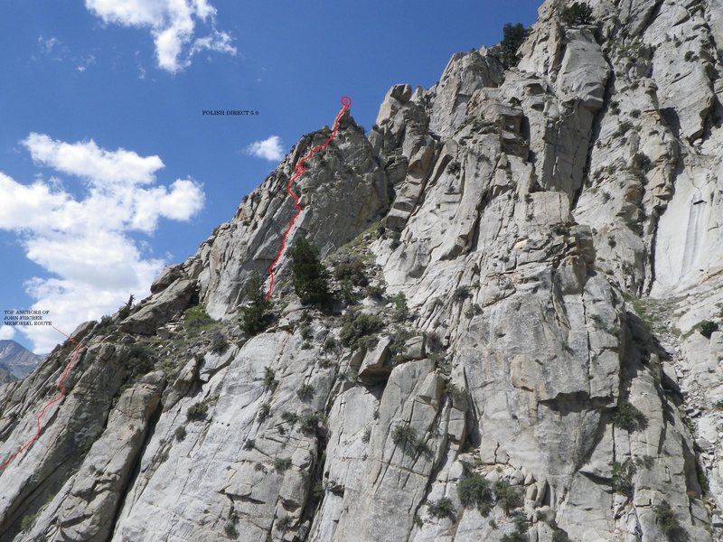 Polish Direct as seen from Elderberry Buttress.