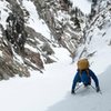 Pretty awesome couloir climbing on the approach. 