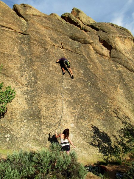 A perfect evening of climbing.