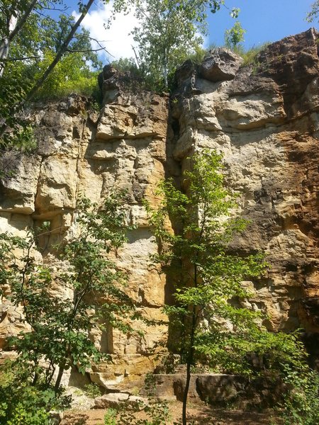 Shot of George's Point with most of the routes visible (I think)