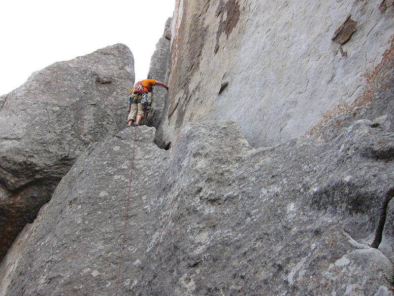 The start of Lost Arrow Spire, City of Rocks, Idaho