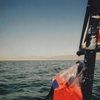 Nice torn-up spray paint on the mast... LOL. We had been sailing the Confederate Gunboat pretty hard in the weeks prior to our voyage. This shot was a reminder for me to run to the Depot and bag another $3.87 can of tagging material.