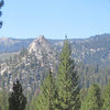 Sugarloaf seen on the long hike from Cloud Canyon, past Roaring River, heading to camp at Sugarloaf Meadow for the night.