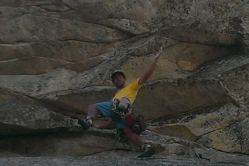 Me just below the Giant Roof on pitch two. 