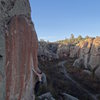 Splitter October afternoon in Penitente Canyon, CO.  <br>
<br>
-- Photo by Said