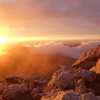 Sunset on the lower saddle