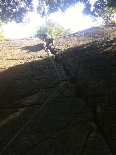 Practicing easy pro placement in Chapel Pond (ADKs).