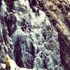 Some early season ice on Blue gully. Outside of Yellowstone park