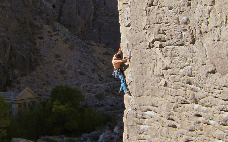 BFK on Morning Wood with the ruins of Mordor in the background...