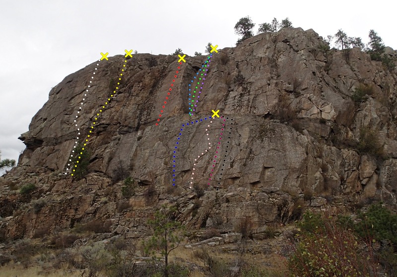 Banded Wall - upper and lower cliffs.