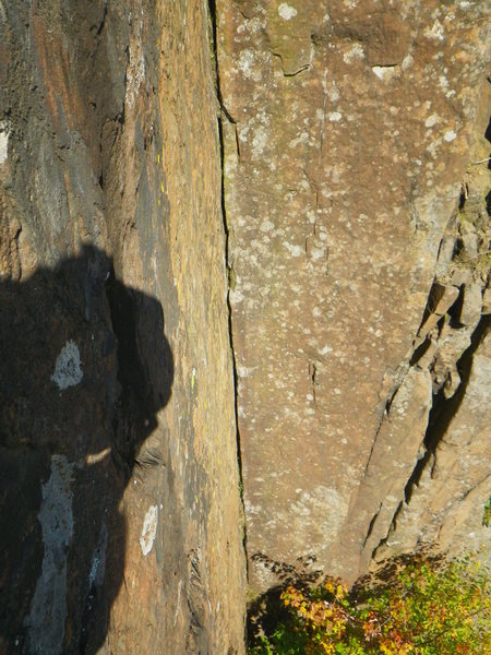 Amazing second section of Downcast. Pic 1.  The broken crack on the right is the top of Crossover