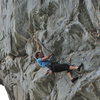 Greg Loomis reaching the second crux