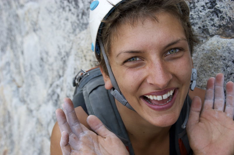 climbing in Yosemite 