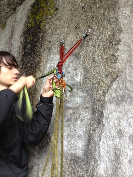 escaping belay + counterbalance rap with hedden