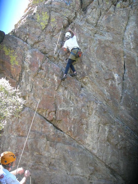 Doug climbs Rock the Vote.