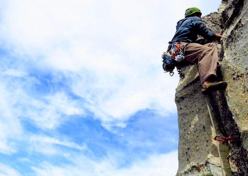 Jeremy pulling the final moves on the Crosstown Traffic variation. <br>
<br>
Photo: Corey Gargano