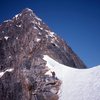 approaching the crux section of East Ridge