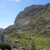 Approach trail for Hexenstein, leaving from the Fortress Museum on the Cortina side of Valparola pass.