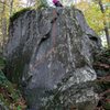 This photo shows the general line of travel of 'The Crescent'- Rumney, NH.