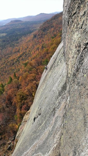 Climber on pitch 3 of Brazilian