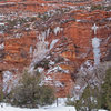 Ice in Arch Canyon.  (Somebody needs to climb this.)  