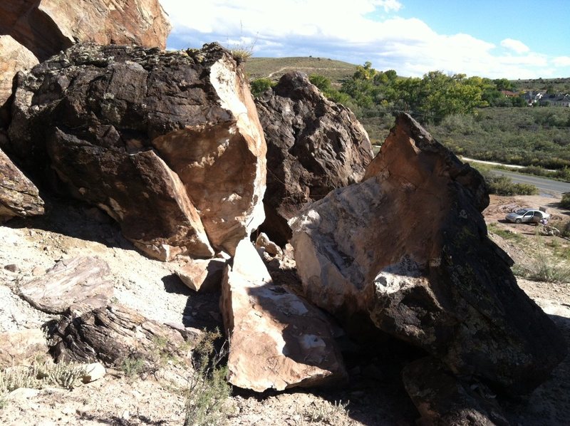 Razor Rock destroyed from rain.