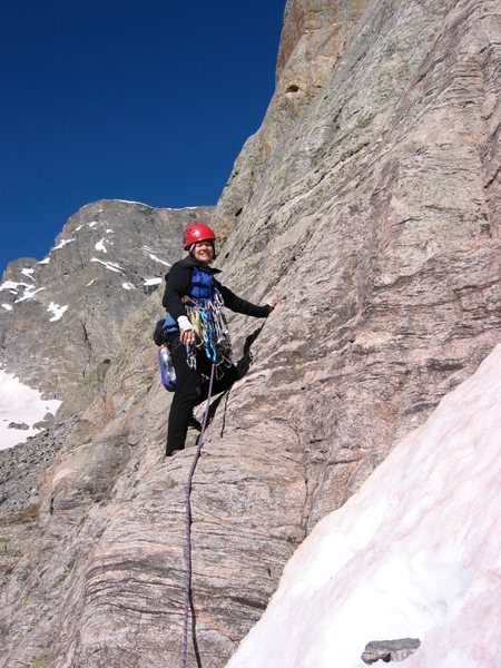 Scramble start of Petit Grepon.