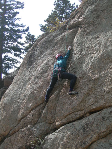 Deb explores the lower section.