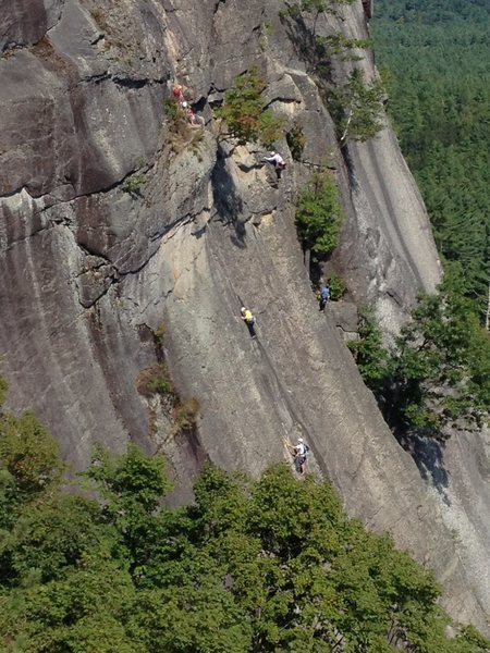 climbers on thin air face (taken from recompense)