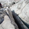 Crevasse as you head toward the southeast couloir from the main Dinwoody Glacier. July 26, 2013.