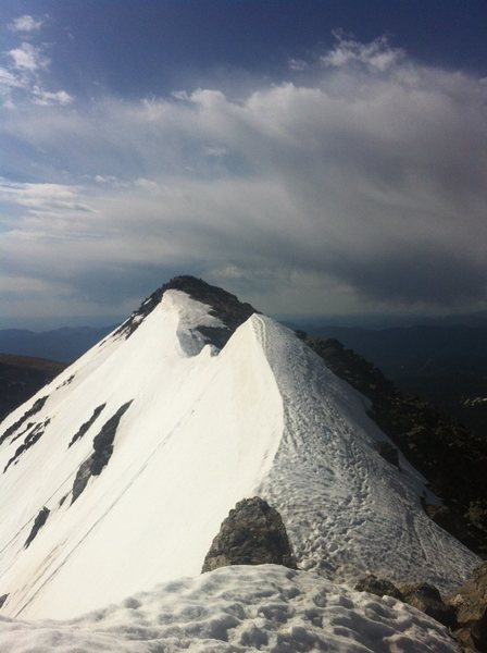 N/S Arapahoe traverse in spring conditions. 