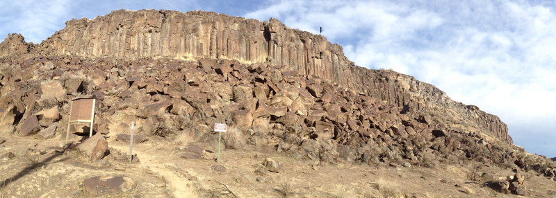 Short Cliffs on a rare sunny 70 degree October day.